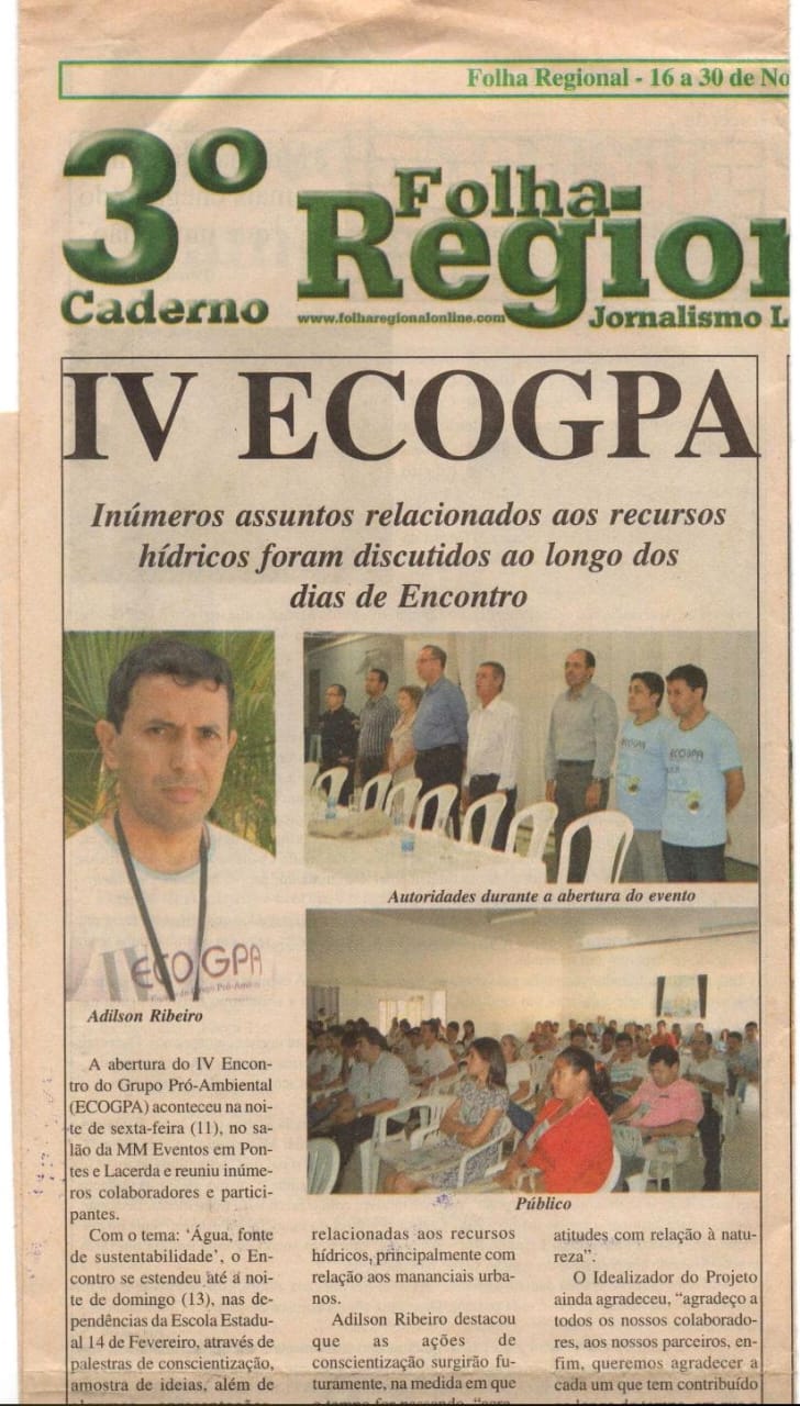 Registro de ação ambiental do GPA